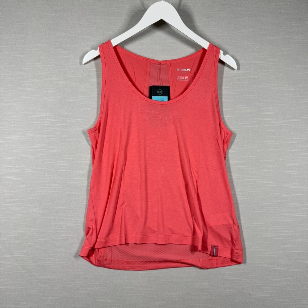 Fourlaps Top Womens Small Pink Surge Athletic Soft Mesh Anti Microbial Tank
